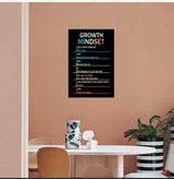 Motivational Canvas Painting Growth Mindset Inspirational Wall Art Entrepreneur Quotes Poster Prints Wall Pictures for Living Room Home Decor Office Framed Ready to Hang [18''W x 24''H]