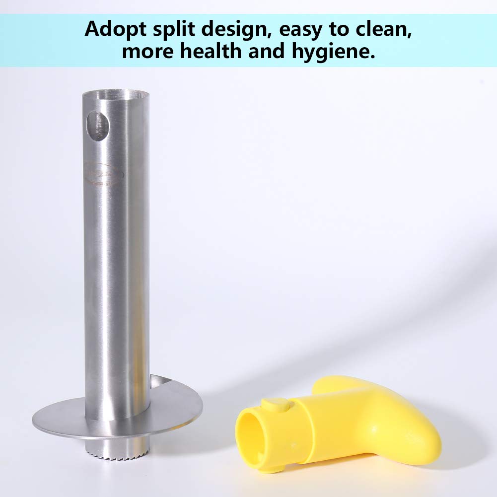 Pineapple Corer, [Upgraded, Reinforced, Thicker Blade] Newness Premium Pineapple Corer Remover (Black)