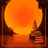 YouOKLight Sunset Lamp, Sunset Projector Lamp 10W LED Sunset Light Night Light 180 Degree Rotation Romantic Rainbow Light USB Charging for Bedroom Party Home Decor, Rainbow…