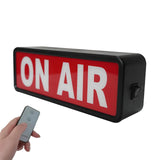 ON AIR Light Sign Recording Sign Studio Warning Signfor (Studio/Home Studio/Company/Desk or Wall Decor). Simple and Easy ON/Off Switch Button.Up Lighted Broadcast Warning Sign Finished (Black)