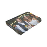 Custom Blanket with Photo Text Personalized Bedding Throw Blankets Customized Flannel Fleece Blankets for Family Birthday Wedding Gift Fits Couch Sofa Bedroom Living Room (1 Photos, 40"x50")
