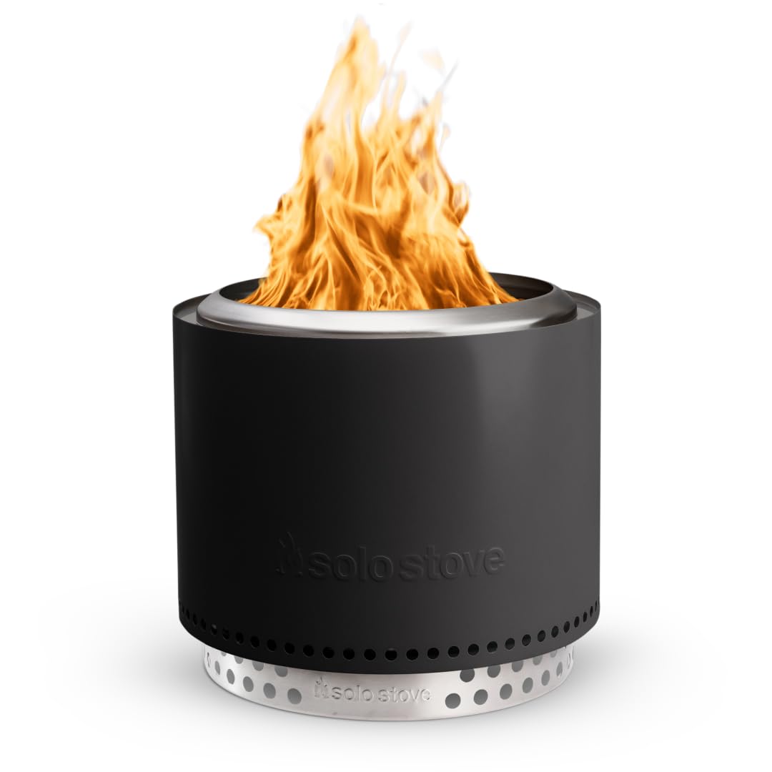 Solo Stove Bonfire with Stand | 19.5" Smokeless Fire Pit, Removable Ash Pan | Portable Stainless Steel Wood Burning Outdoor Fireplace, Ideal for 4–6 People, 21.75 lbs