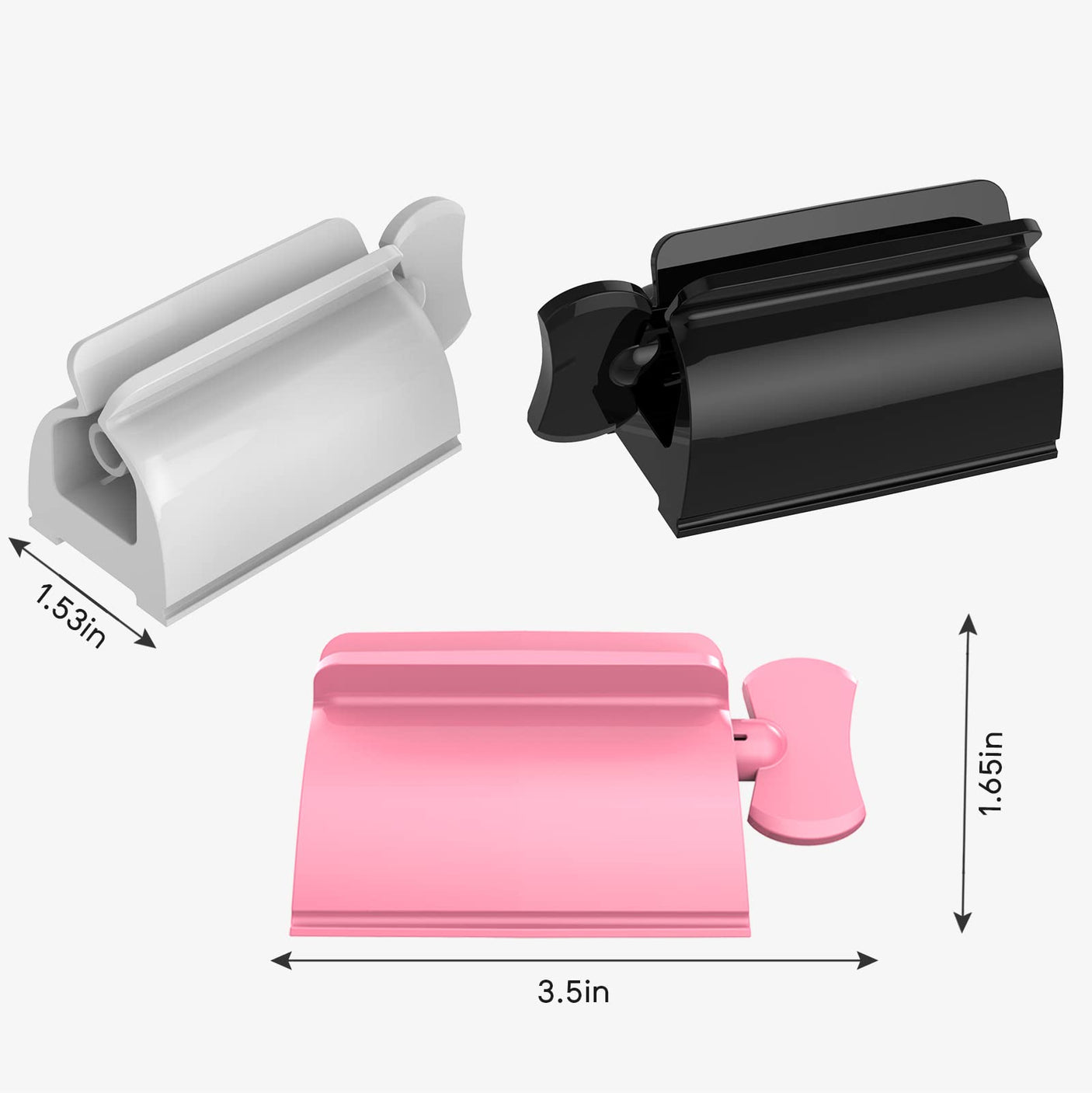 LAMY Toothpaste Squeezer, 3 PCS Tube Squeezer Bathroom and Kitchen Gadgets for Various Tube-Based Cosmetics and Sauces, Home and Apartment Essentials