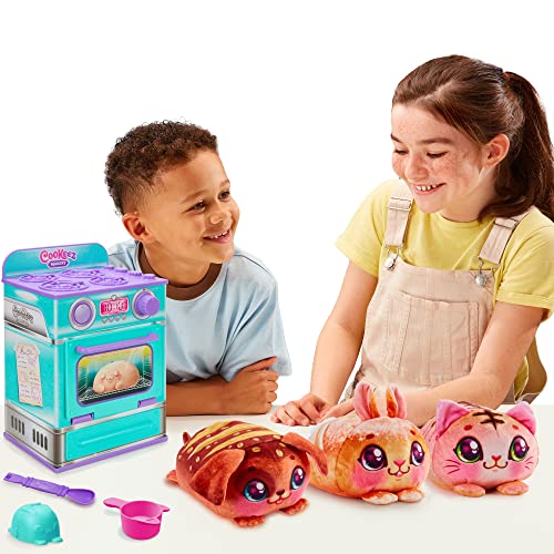 Baked Treatz Oven Playset – Interactive Bake & Reveal Toy Oven with Mystery Warm Scented Plush (Barky Bun, Ciacatta Bake, or Wheatney Bunny), Mixing Tools, Dough, & Accessories, 5+