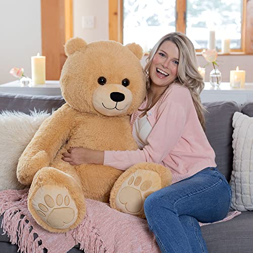 Vermont Teddy Bear Giant Elephant Stuffed Animal - 6 Foot Big Stuffed Elephant Plush from Giant Cuddle Collection - Collectible Plushies for Kids & Adults | Crafted in The USA