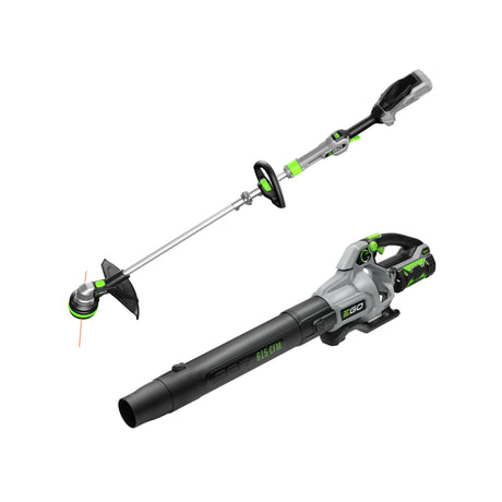 EGO Power+ ST1502SA 15-Inch 56-Volt Cordless String Trimmer with Rapid Reload and Split Shaft 2.5Ah Battery and Charger Included, Black