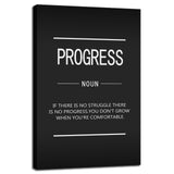 Inspirational Office Wall Decor Motivational Discipline Noun Canvas Wall Art Posters Prints Entrepreneur Quote Wall Picture Paintings Artwork Home Bedroom Framed Ready to Hang[12''W X 18''H]