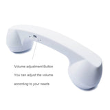 Wireless Retro Telephone Handset and Wire Radiation-Proof Handset Receivers Headphones for a Mobile Phone with Comfortable Call (Black)