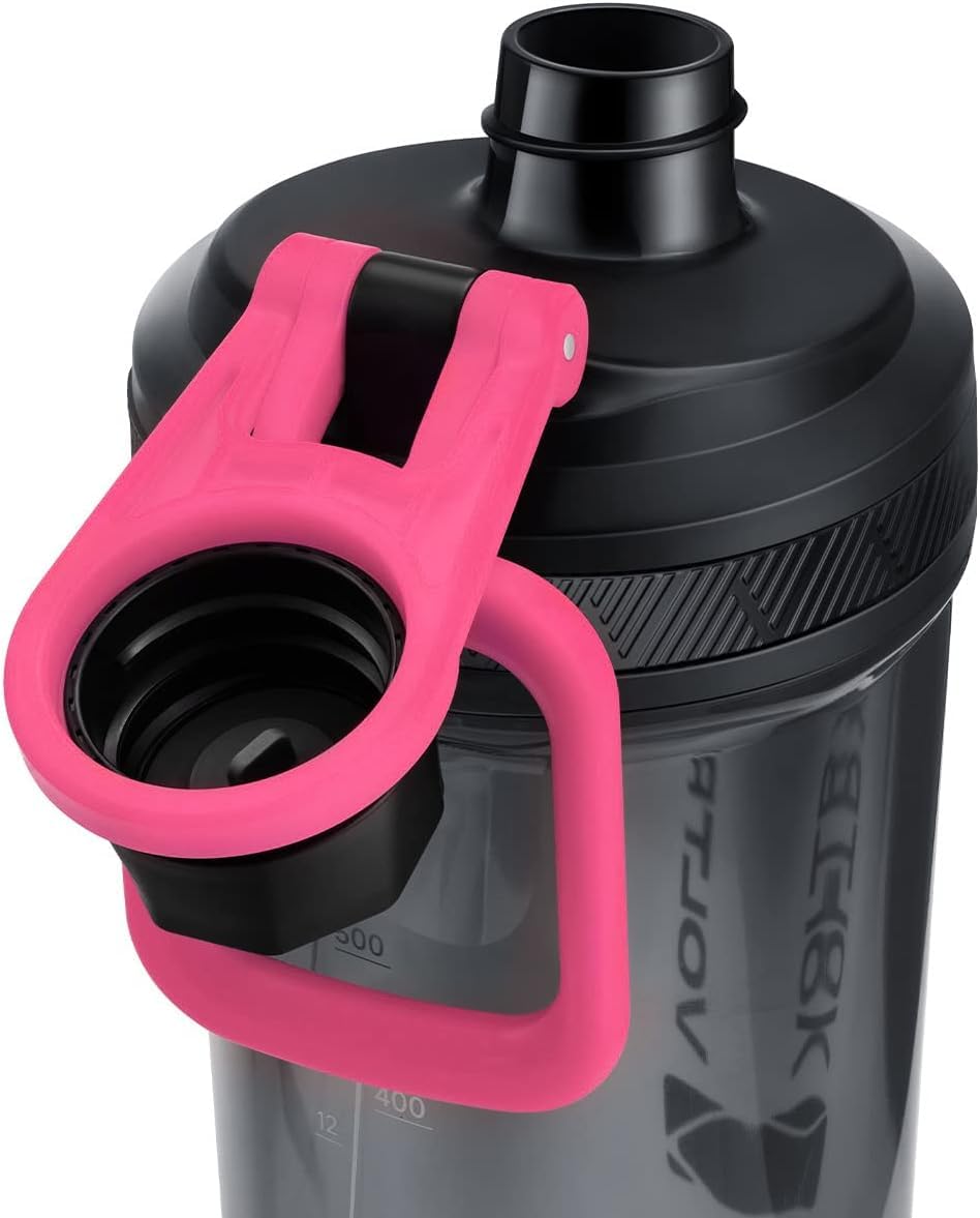 VOLTRX Electric Protein Shaker Bottle - USB Rechargeable Mixer Cup for Shakes and Meal Replacements, BPA-Free Tritan, 24oz