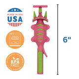 Constructive Eating Plate and Utensils Set - USA-Made Toddler Dinnerware with Divided Plates (Dinosaur)