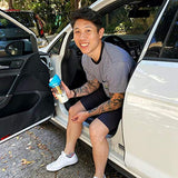 CRUNCHCUP XL Yellow - Portable Plastic Cereal Cups for Breakfast On the Go, To Go Cereal and Milk Container for your favorite Breakfast Cereals, No Spoon or Bowl Required
