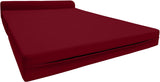 D&D Futon Furniture Sleeper Chair Folding Bed, Studio Sofa Guest Folded Mattress, High Density Foam (70 x 24 x 6, Navy Blue)