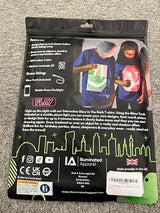 Illuminated Apparel Original Interactive Glow in The Dark T-Shirt - Fun for Birthday Parties & Festivals