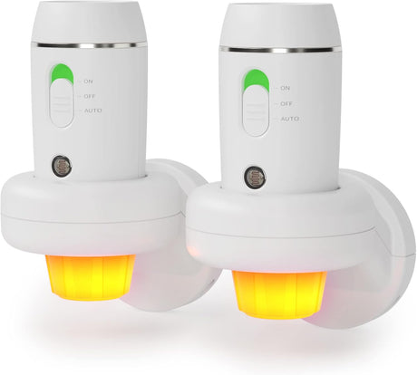 Emergency FlashLight - 3-in-1 LED Power Failure Light, Rechargeable Flashlight, Plug-in Night Light, Multi-Function Flashlights - 2 Pack