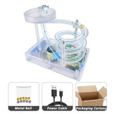 Kinetic Art Perpetual Motion Machine, Perpetual Motion Machine, Newtons Science Physics Gadgets, Perpetual Motion Simulator for Home Office, Creative Gifts for The Holidays.