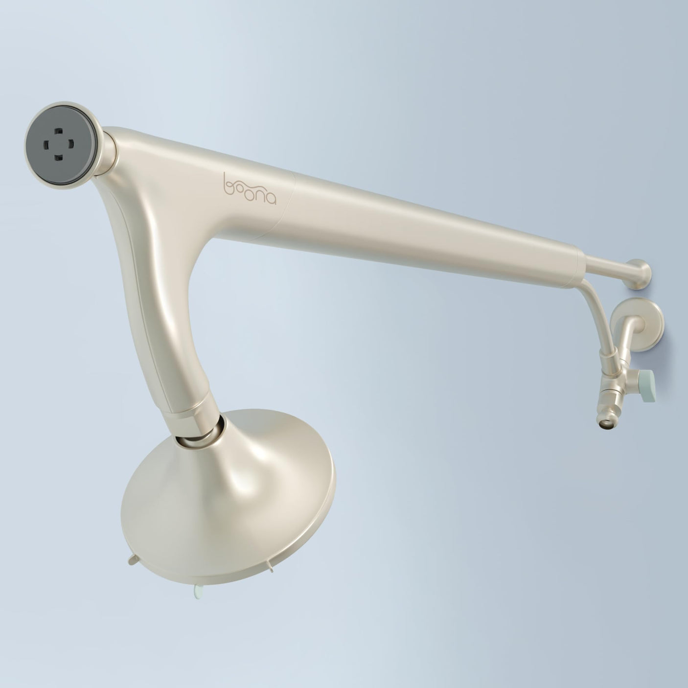 BOONA - The Original Tandem Shower | As Seen On Shark Tank | Double Shower Head for Couples, High Pressure Dual Shower Heads (One Showerhead, Midnight Black)