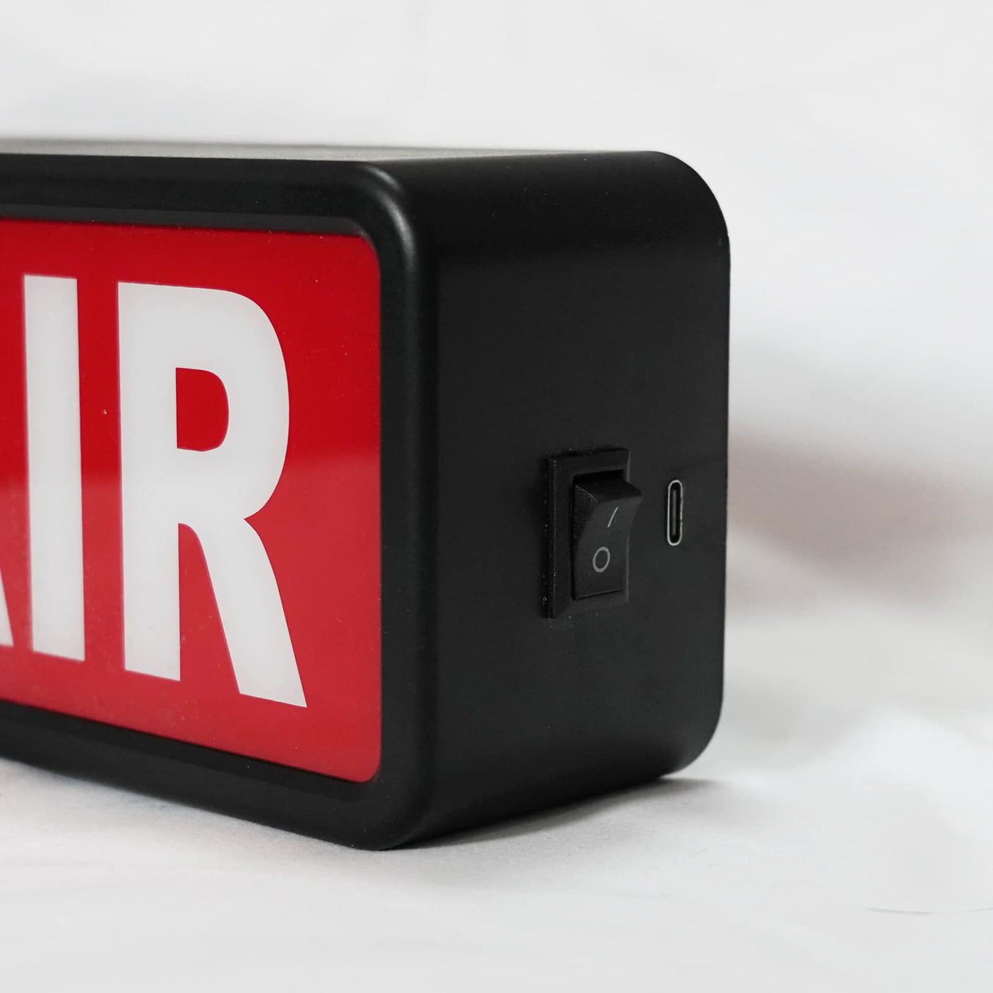 ON AIR Light Sign Recording Sign Studio Warning Signfor (Studio/Home Studio/Company/Desk or Wall Decor). Simple and Easy ON/Off Switch Button.Up Lighted Broadcast Warning Sign Finished (Black)