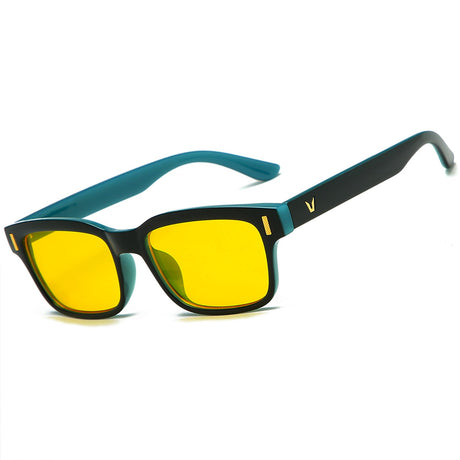 CARFIA Night Vision Glasses Driving for Men Women Anti-glare,Safety HD Yellow Lens Fishing Golf Narrow Face Glasses