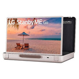 LG 27-Inch StanbyME Go Portable Smart 1080P Touch Screen (27LX5QKNA, 2023 Model), Calming Beige