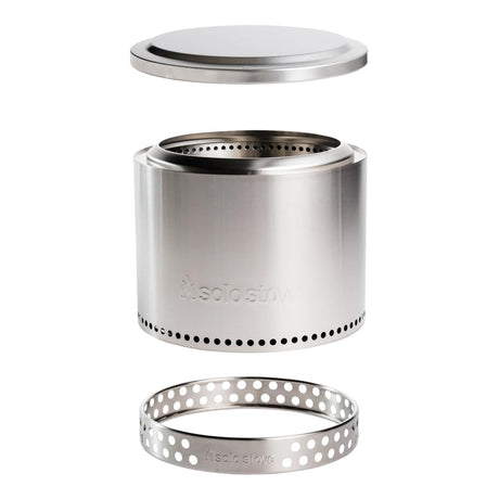 Solo Stove Bonfire with Stand | 19.5" Smokeless Fire Pit, Removable Ash Pan | Portable Stainless Steel Wood Burning Outdoor Fireplace, Ideal for 4–6 People, 21.75 lbs