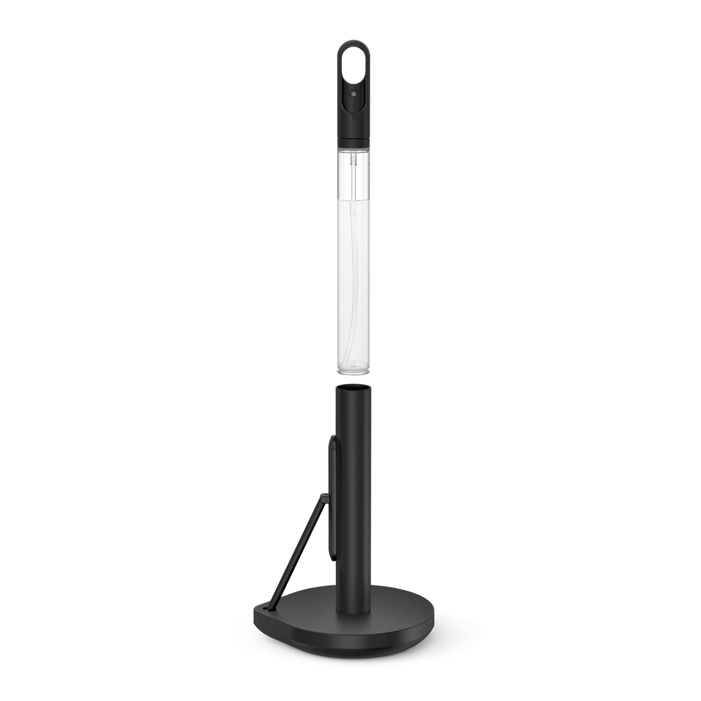 simplehuman Standing Paper Towel Holder with Spray Pump, Brass Stainless Steel, Gold