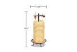 Candle by the Hour 80-Hour Vertical Candle, Eco-friendly Natural Beeswax with Cotton Wick