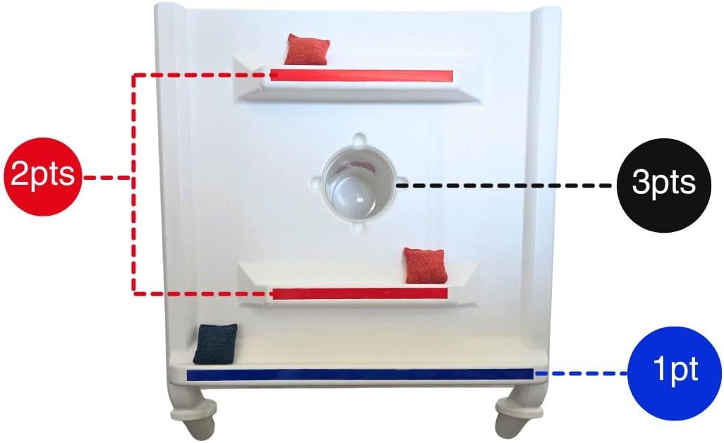 Rampz Game Set: 2 Games in 1! Ultimate Portable Fun for Backyard, Tailgate, Beach and Indoor – Easy Setup, Durable Build, Family Fun!