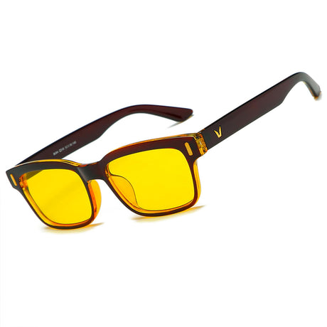 CARFIA Night Vision Glasses Driving for Men Women Anti-glare,Safety HD Yellow Lens Fishing Golf Narrow Face Glasses