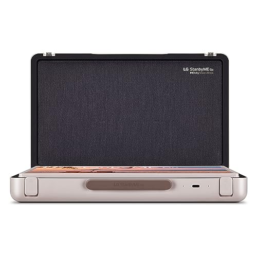 LG 27-Inch StanbyME Go Portable Smart 1080P Touch Screen (27LX5QKNA, 2023 Model), Calming Beige