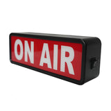 ON AIR Light Sign Recording Sign Studio Warning Signfor (Studio/Home Studio/Company/Desk or Wall Decor). Simple and Easy ON/Off Switch Button.Up Lighted Broadcast Warning Sign Finished (Black)