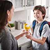 CRUNCHCUP XL Yellow - Portable Plastic Cereal Cups for Breakfast On the Go, To Go Cereal and Milk Container for your favorite Breakfast Cereals, No Spoon or Bowl Required