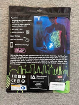 Illuminated Apparel Original Interactive Glow in The Dark T-Shirt - Fun for Birthday Parties & Festivals