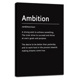 Inspirational Office Wall Decor Motivational Discipline Noun Canvas Wall Art Posters Prints Entrepreneur Quote Wall Picture Paintings Artwork Home Bedroom Framed Ready to Hang[12''W X 18''H]