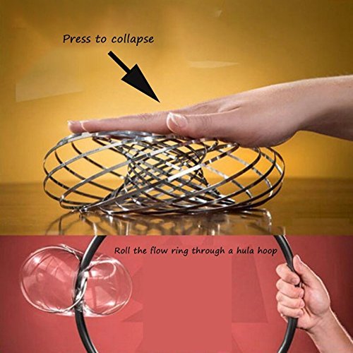 Digital Energy Kinetic Educational Spring Toy - Multi Sensory Interactive 3D Shaped Flow Ring ()