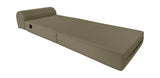 D&D Futon Furniture Sleeper Chair Folding Bed, Studio Sofa Guest Folded Mattress, High Density Foam (70 x 24 x 6, Navy Blue)