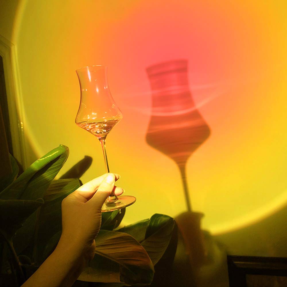 YouOKLight Sunset Lamp, Sunset Projector Lamp 10W LED Sunset Light Night Light 180 Degree Rotation Romantic Rainbow Light USB Charging for Bedroom Party Home Decor, Rainbow…