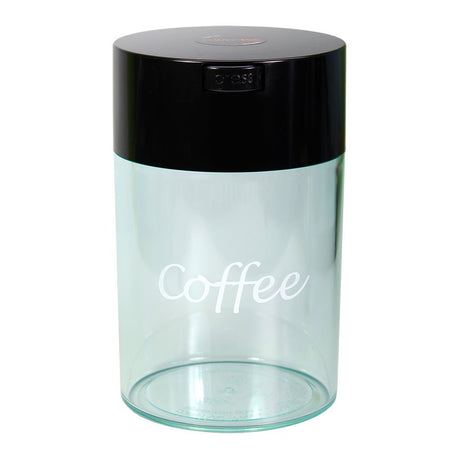1LB Patented Airtight Multi-use Vacuum Works as Smell Proof Ground Coffee Bean Containers. Black Cap and Body, 1.85-Liter/1.6-Quart