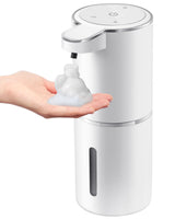 Automatic Foaming Soap Dispenser,4-Level Adjustable Foam, Wall Mount, USB Rechargeable,12.8oz/ 380ml,Touchless Hand & Dish Soap Dispenser for Bathroom, Kitchen,Hotel, Restaurant