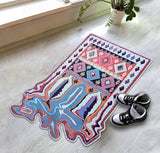 Melting Rug 2x3 Oriental Design Melting Area Rug Machine Washable Traditional Carpet Nonslip Mat Scandinavian Melting Rug for Living Room Bedroom Kitchen Abstract Rug Fabric Surface