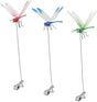 6 Pack Dragonfly Clip,3D Dragonfly Garden Stakes Decor,Fly Deterrent, Dragonfly Humming Bird Stakes,Deer and Horse Fly Deterrent,Garden Bird and Fly Scare Devices for Indoor Outdoor Garden - Build Your Ideas