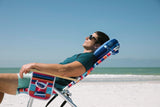 Ballast Beach Pillow – Comfy, Durable & Compact, Stays Put on Windy Beaches with Patented Sand Pouch, Inflatable Pillow for Beaches, Pools, Camping, Festivals and Travel (Island Paradise)