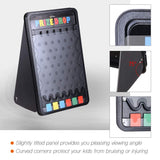 WinSpin 30" Prize Drop Board Foldable Stand Disk Drop Board Game Customizable 6 Slots with 10 Pucks for Carnival Tradeshow Party, (19"x30")