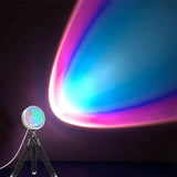 YouOKLight Sunset Lamp, Sunset Projector Lamp 10W LED Sunset Light Night Light 180 Degree Rotation Romantic Rainbow Light USB Charging for Bedroom Party Home Decor, Rainbow…