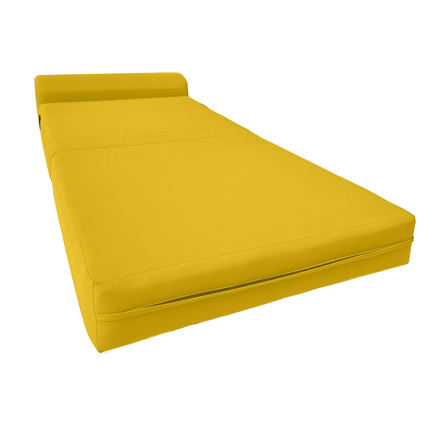 D&D Futon Furniture Sleeper Chair Folding Bed, Studio Sofa Guest Folded Mattress, High Density Foam (70 x 24 x 6, Navy Blue)