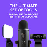Logitech for Creators Blue Yeti USB Microphone for Gaming, Streaming, Podcasting, Twitch, YouTube, Discord, Recording for PC and Mac, 4 Polar Patterns, Studio Quality Sound, Plug & Play-Blackout
