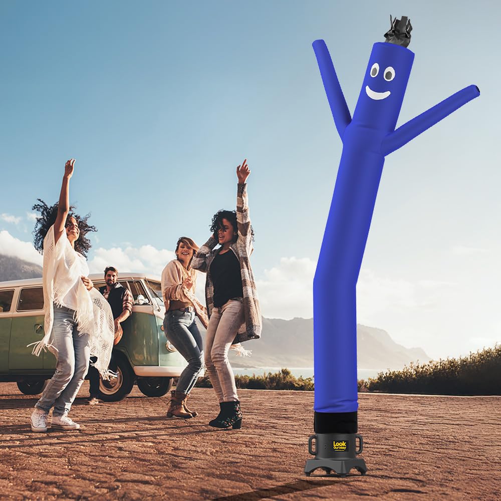 LookOurWay Air Dancers Wacky Waving Inflatable Tube Man Set - 10 Feet Tall Inflatable Dancing Man with Blower - Red