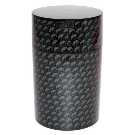 1LB Patented Airtight Multi-use Vacuum Works as Smell Proof Ground Coffee Bean Containers. Black Cap and Body, 1.85-Liter/1.6-Quart