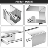 Tindbea Toilet Paper Holder with Phone Shelf, Adhesive or Screw Wall Mount Toilet Tissue Roll Holder, Rustproof & Multifunctional Stainless Steel Bathroom Storage Dispenser (Brushed Nickel)