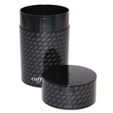 1LB Patented Airtight Multi-use Vacuum Works as Smell Proof Ground Coffee Bean Containers. Black Cap and Body, 1.85-Liter/1.6-Quart
