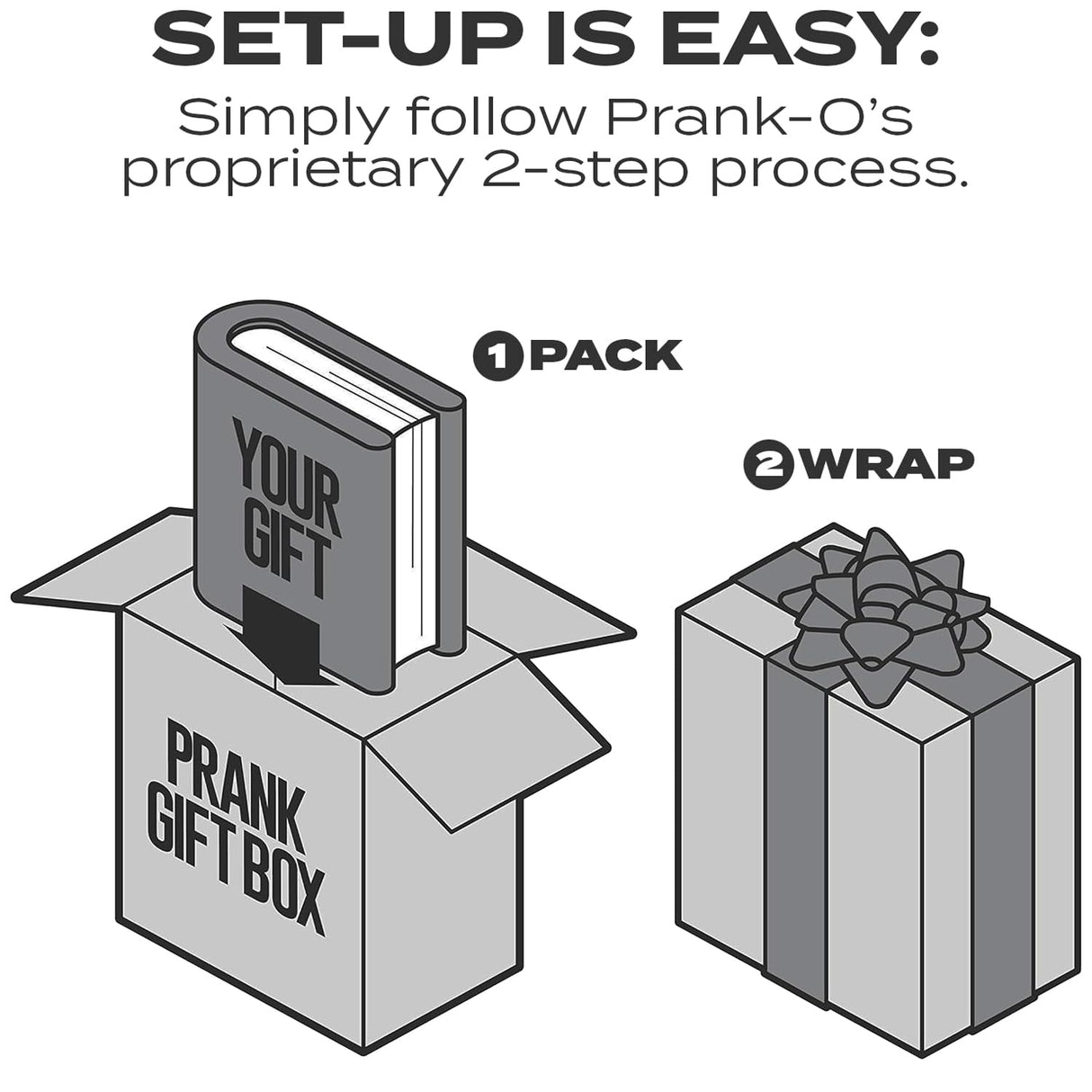 Prank-O My First Fire Prank Gift Box – Empty Box for Wrapping Real Presents – Hilarious Fake Packaging for Birthdays, Christmas, and Holidays – Fun Gag Gift Box for Men, Women, and Kids